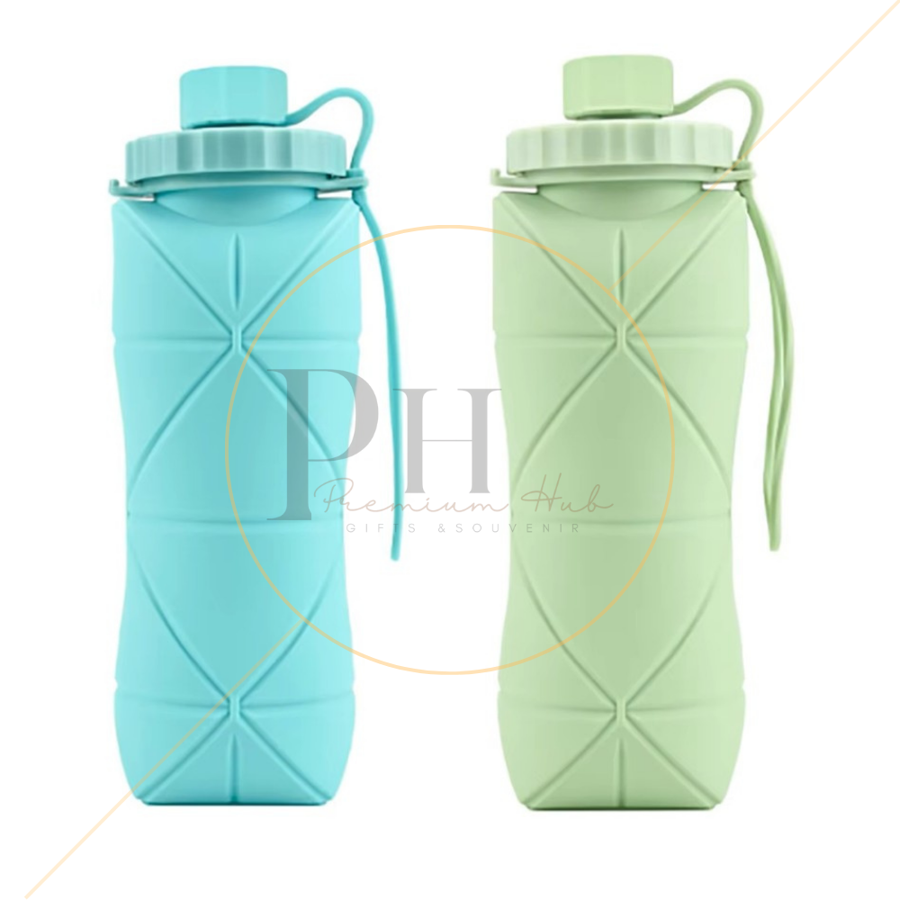 ขวดน้ำซิลิโคนพับได้ – ของขวัญเดินทางและของขวัญองค์กรพรีเมียม - Image 2